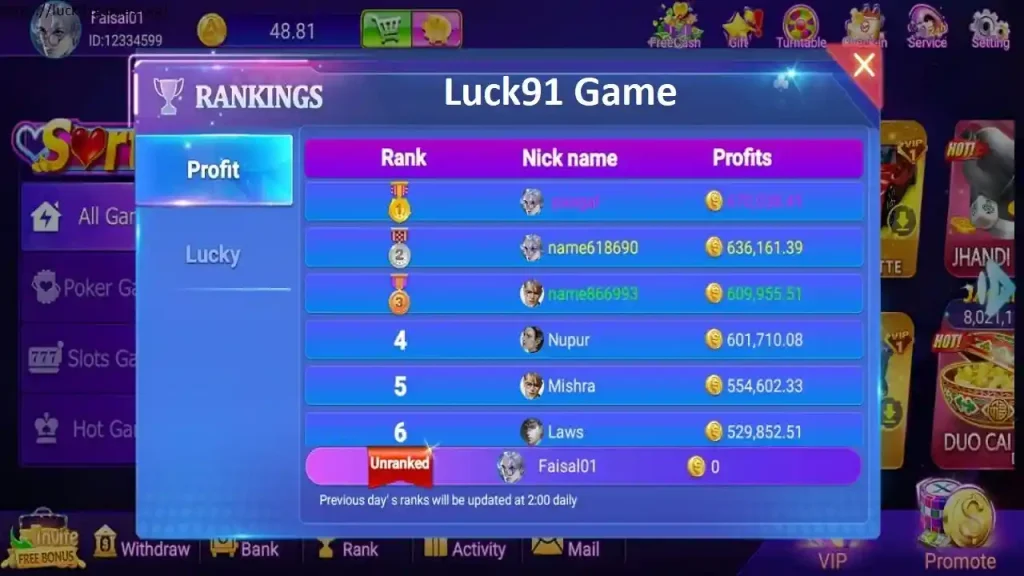 Lucky 91 Game APK